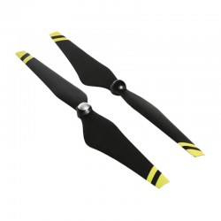 DJI E600 12*4.2" Self-Tightening Black w/Yellow Stripes Propellers (CW & CCW)
