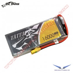 Tattu 14.8V 15C 4S 16000mAh Lipo Battery Pack with XT90 Anti Spark