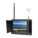 Feelworld FPV-718 5.8G 7" FPV Monitor with Built-in Dual 32Ch Diversity Receivers (Black/White)