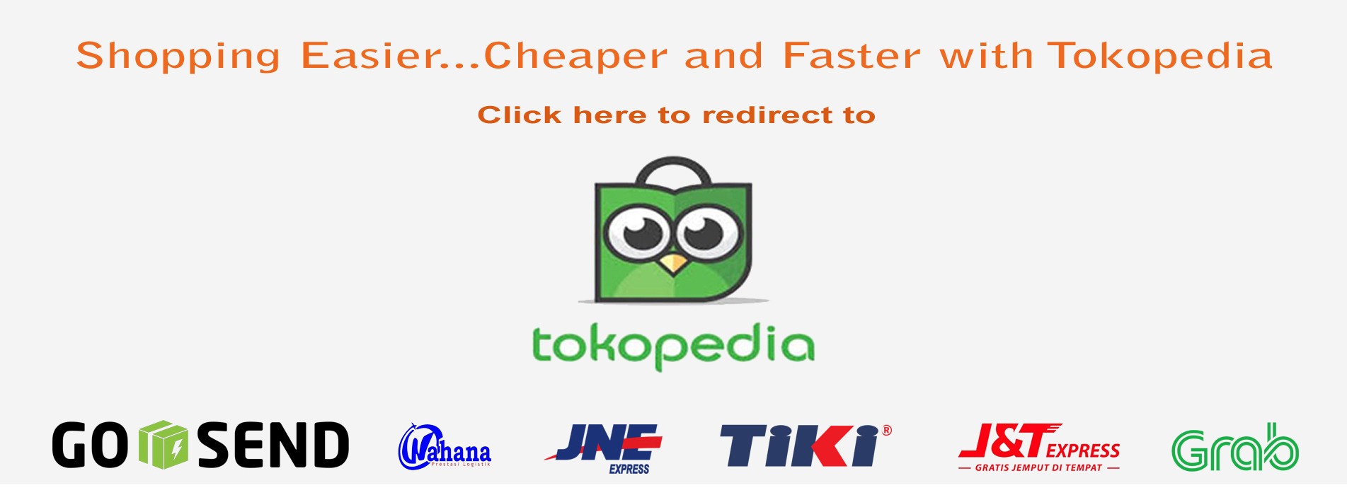 Shopping Easear...Cheaper and Faster with Tokopedia. Click Here to Redirect